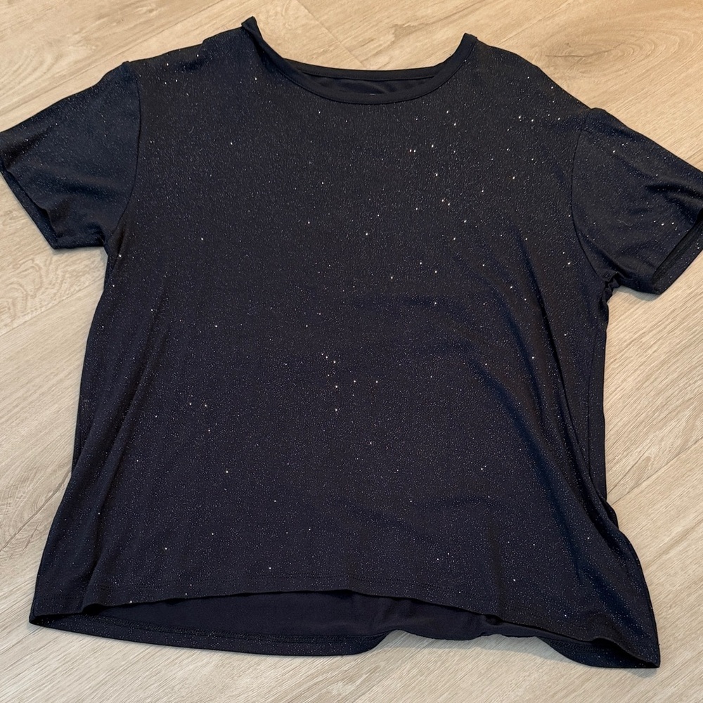 Sparkling Navy Blue Women's Tee - perfect for the holidays
